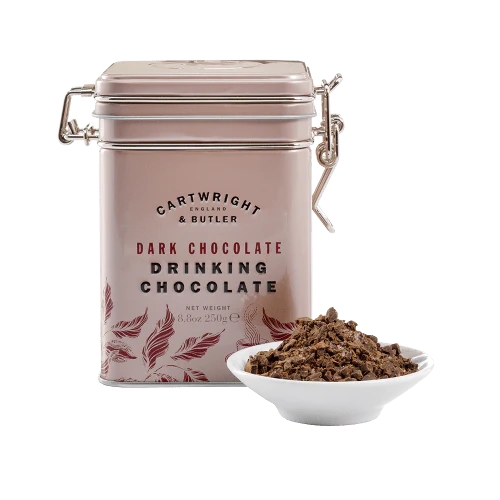 DARK DRINKING CHOCOLATE IN TIN